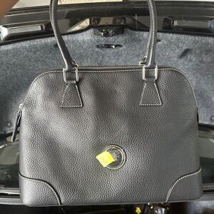 Dooney & Bourke Black Dome Bowler Satchel